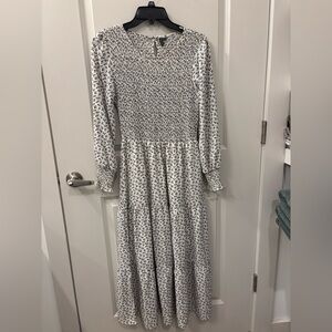 White Floral Maxi Dress